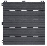 Recyled Rubber Decking Tiles Pk of 6