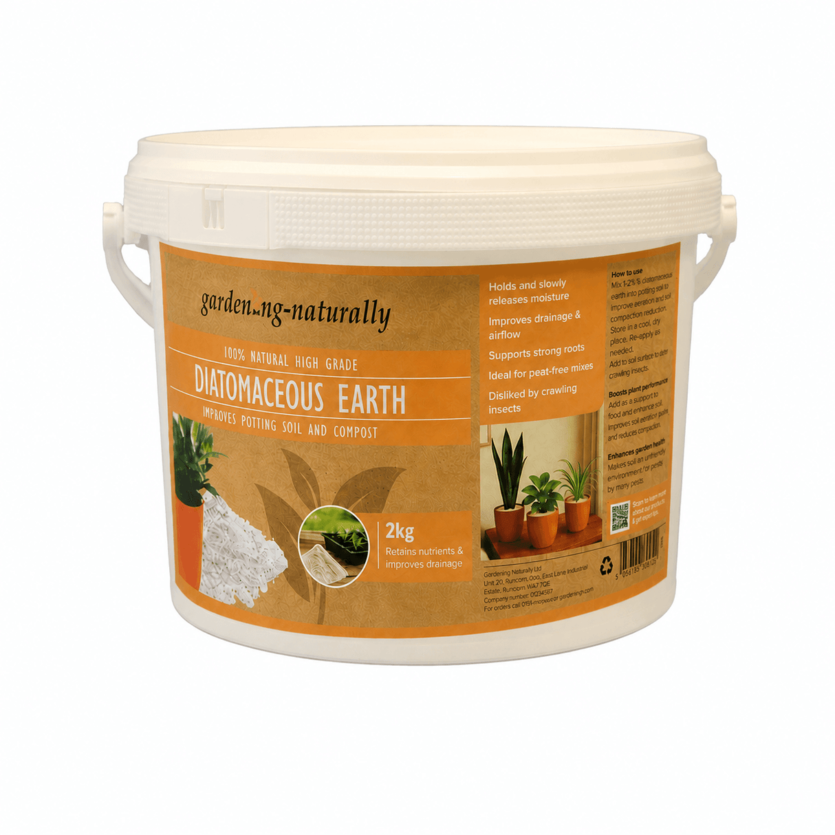 Diatomaceous Earth Potting Soil Improver High Grade - Organic