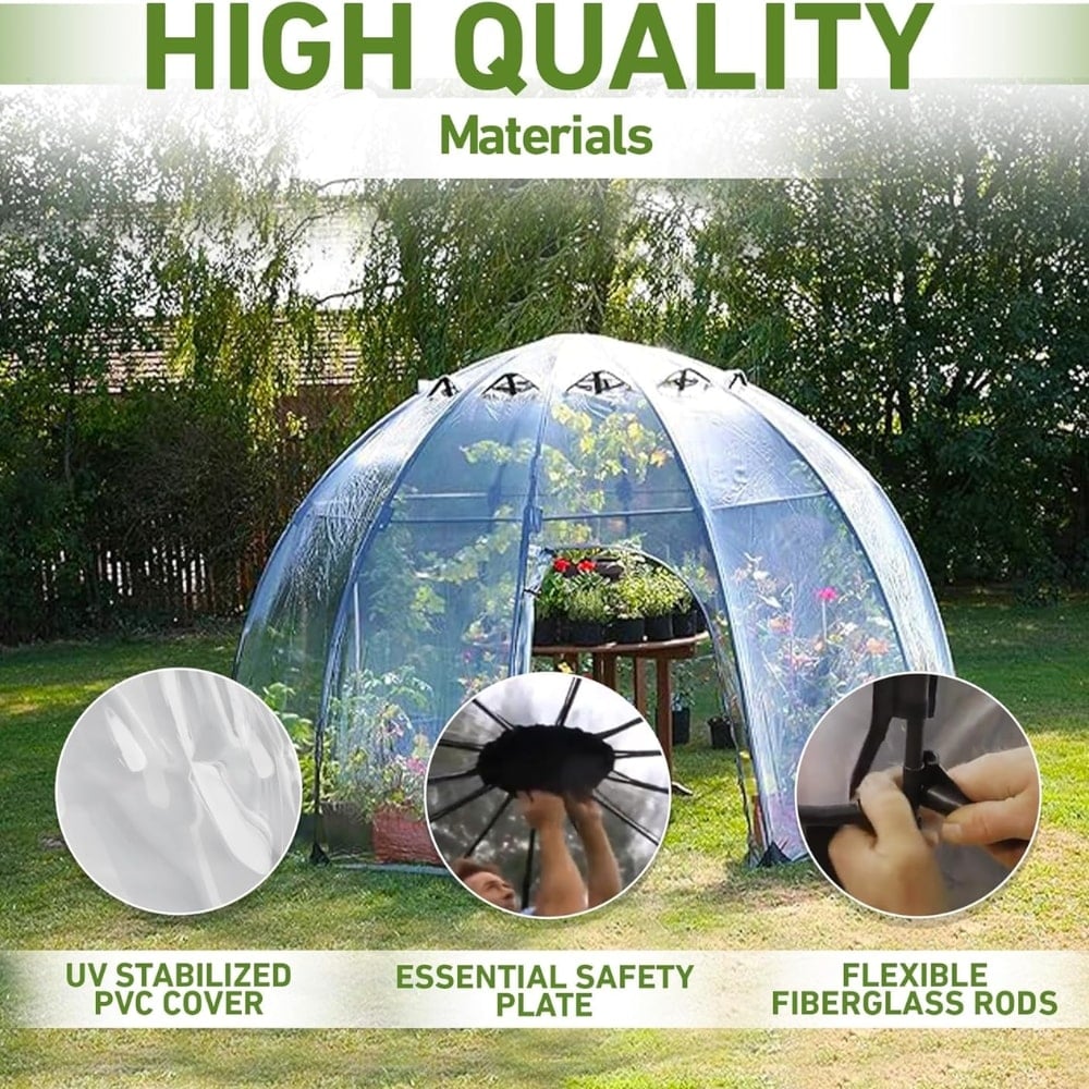 Domed plant house showing quality parts