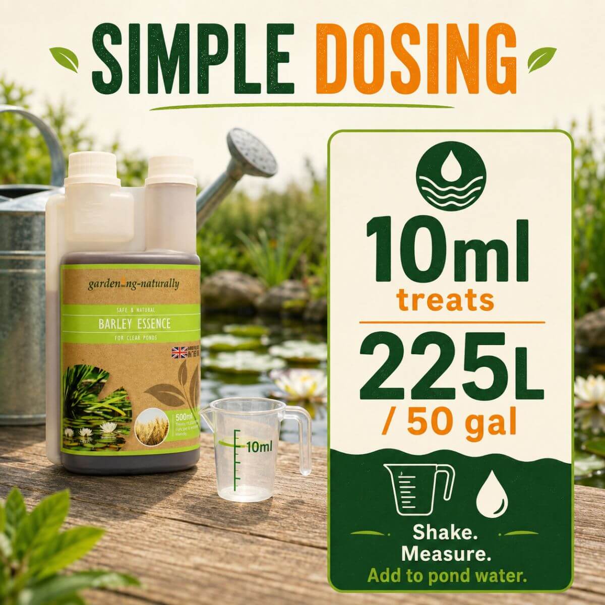 Barley Straw Extract Natural Pond Treatment