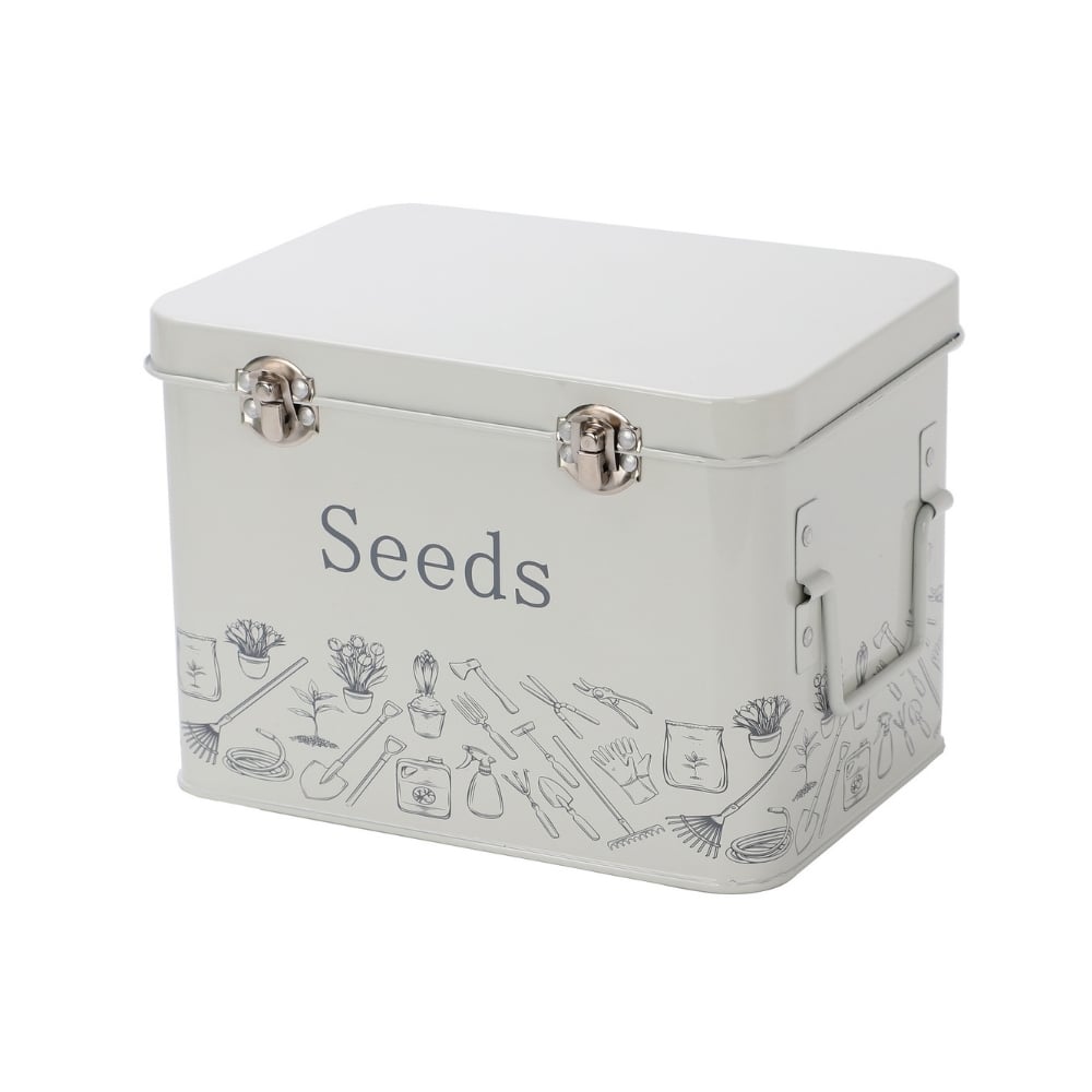 seed tin in dove grey