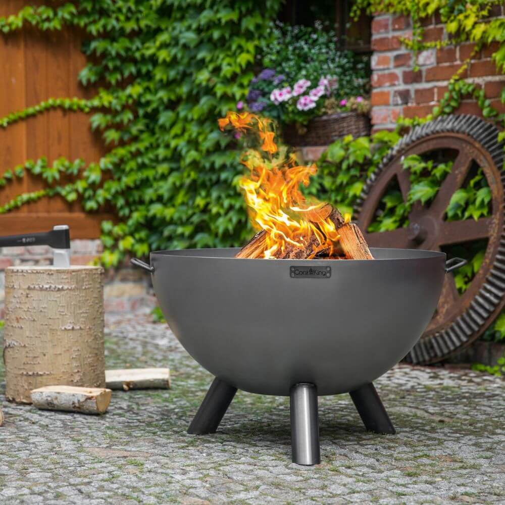 Deep Steel Fire Bowl 85cm