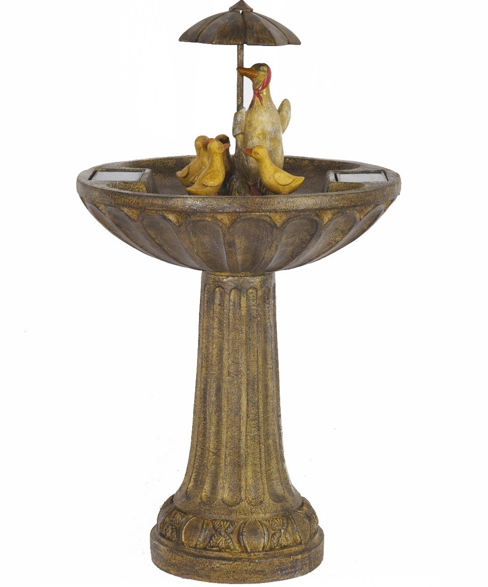 solar duck fountain water feature