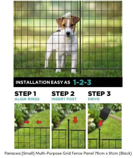 Instructions for installation of garden fence kit