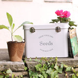 Seed Tin Seed Packet Storage Grey