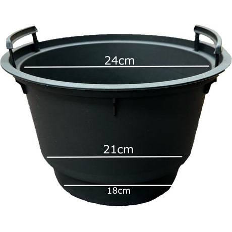 Plant pot inner with sizes on it
