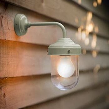 Garden Barn Light Outdoor Lighting Sage Green