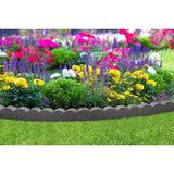 Flower border edging around a pretty flower bed