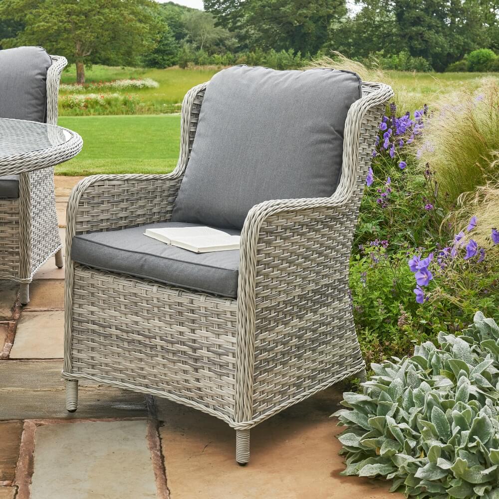 Garden Dining Set Rattan 4 Seater seit in beautiful garden