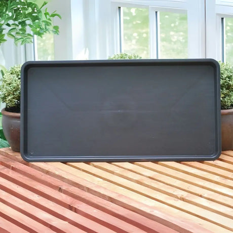 rectangle black tray