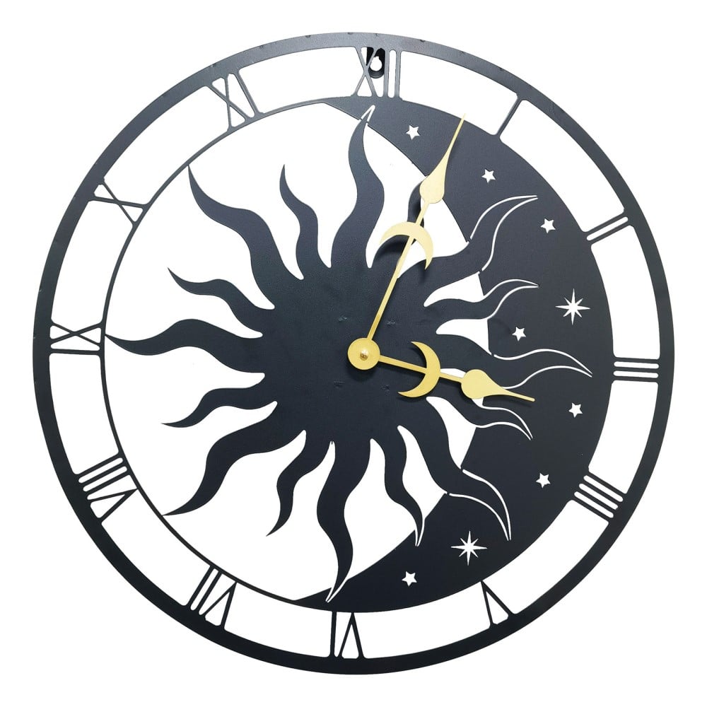 Sun & Moon Silhouette Garden Clock