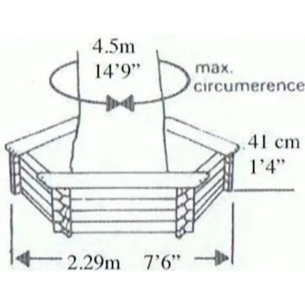 dimensions of the giant tree seat