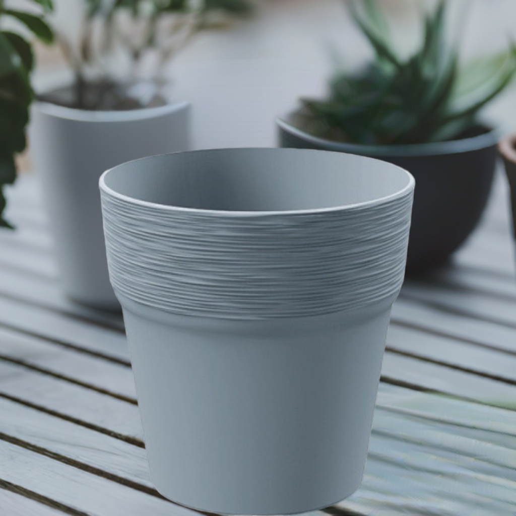 12cm Plant Pots White Grey or Copper