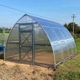 arrow 3 polytunnel in a garden