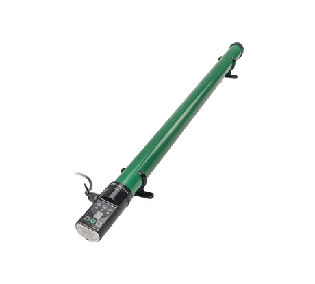 green tube greenhouse heater with thermometer