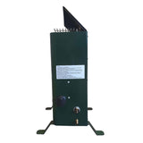 side view of the greenhouse gas heater on a white background