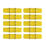 10 yellow heavy duty pipe clips for garden cages