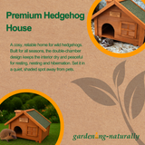 premium hedgehog house wooden
