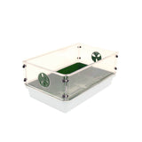 Clear plastic height extender for propagator showing air vents on the ends