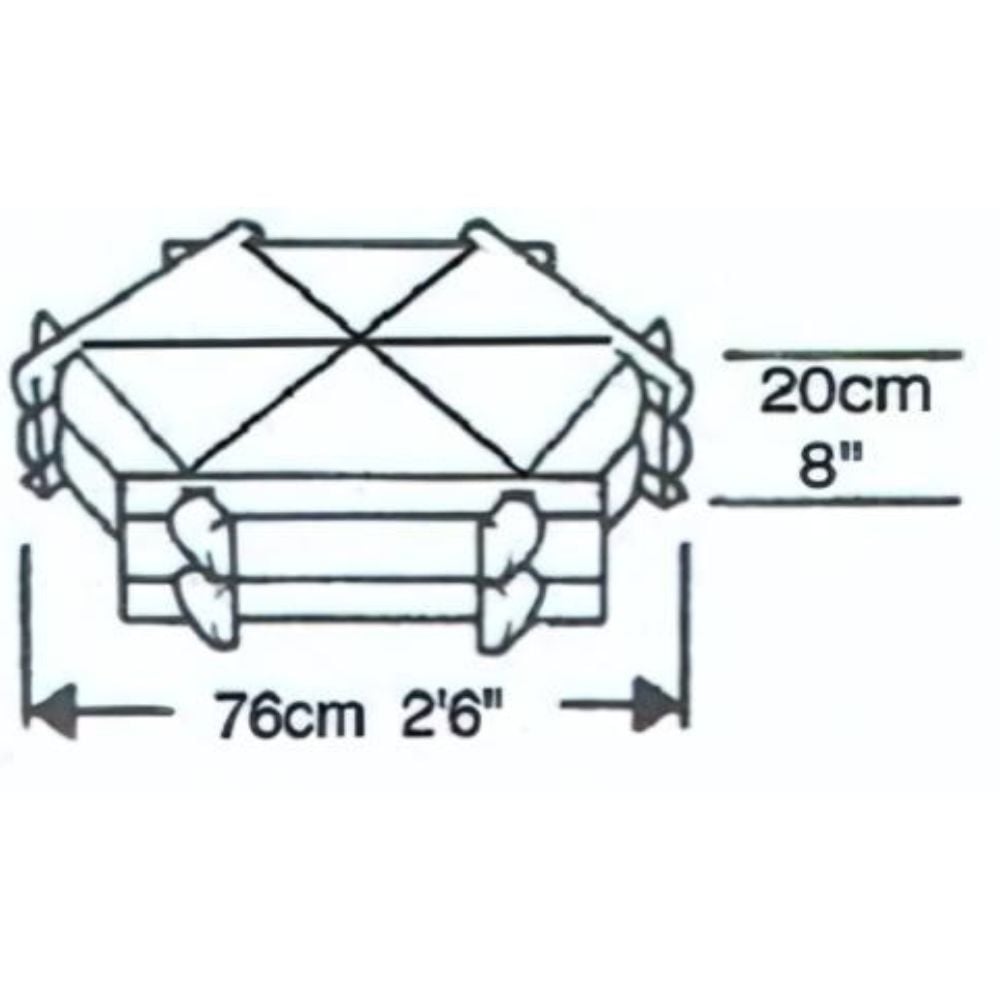 dimensions of the herb wheel planter