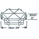 dimensions of the herb wheel planter