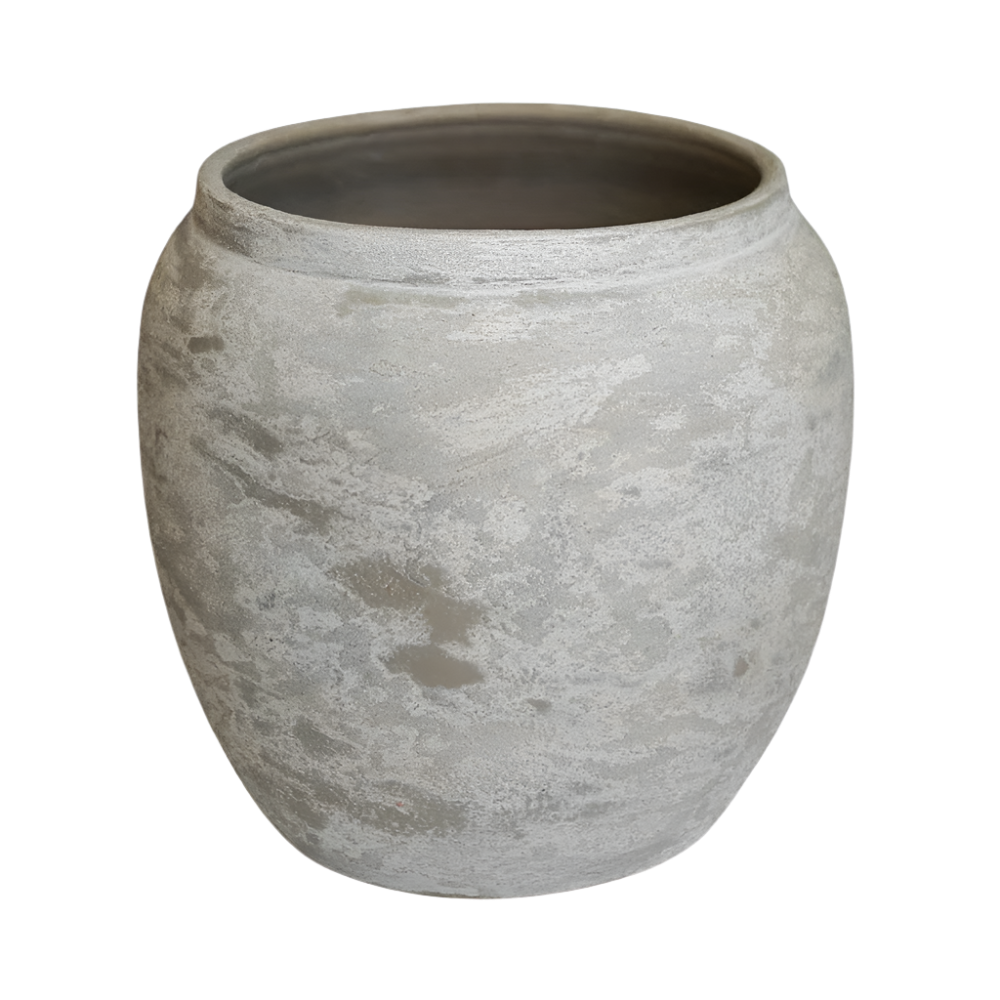 indoor milos rustic round planter