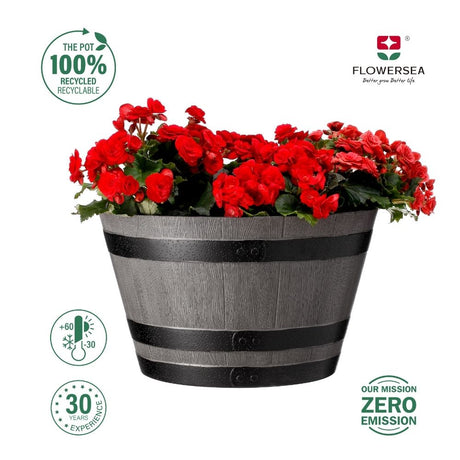 jasmine barrel planter recyclable