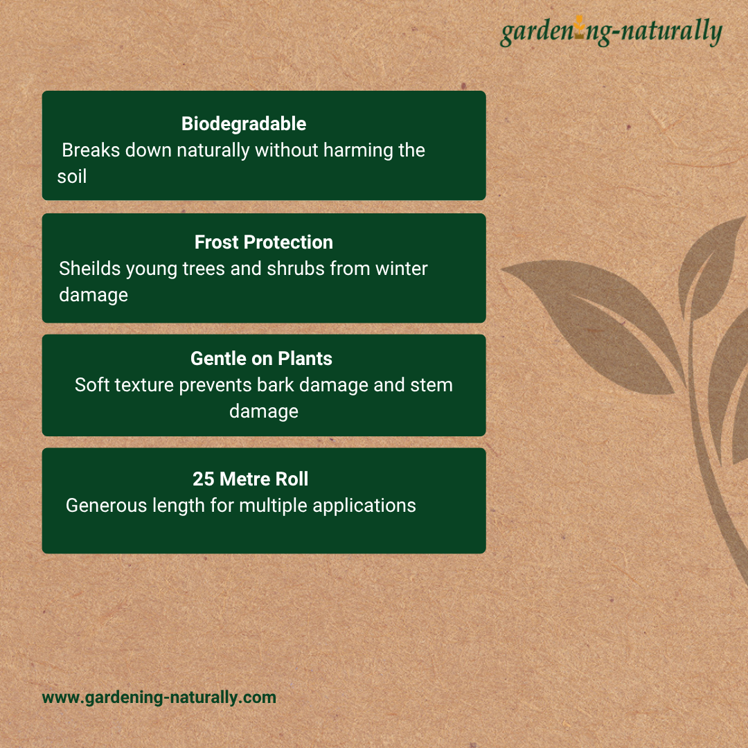 25 Metre Roll of Natural Jute Garden Ribbon