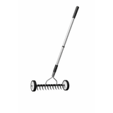 lawn scarifier in the garden