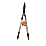 lawn shears on plain background