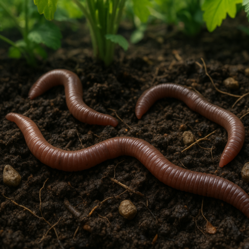 Lobworms in Garden