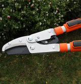 end of telescopic lopper in garden