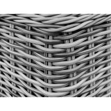 close up of lounge chair rattan