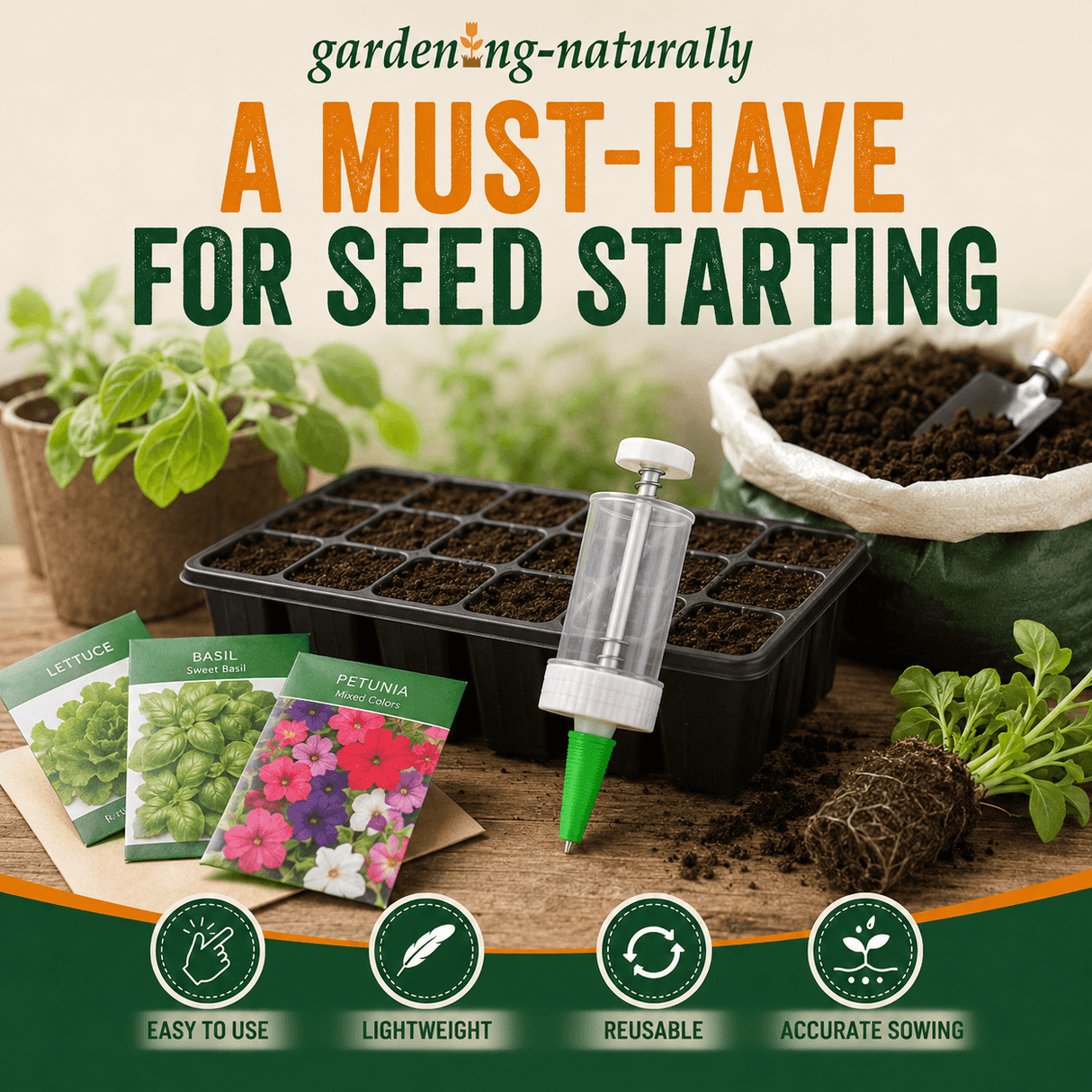 Magic Seeder for Sowing Seeds