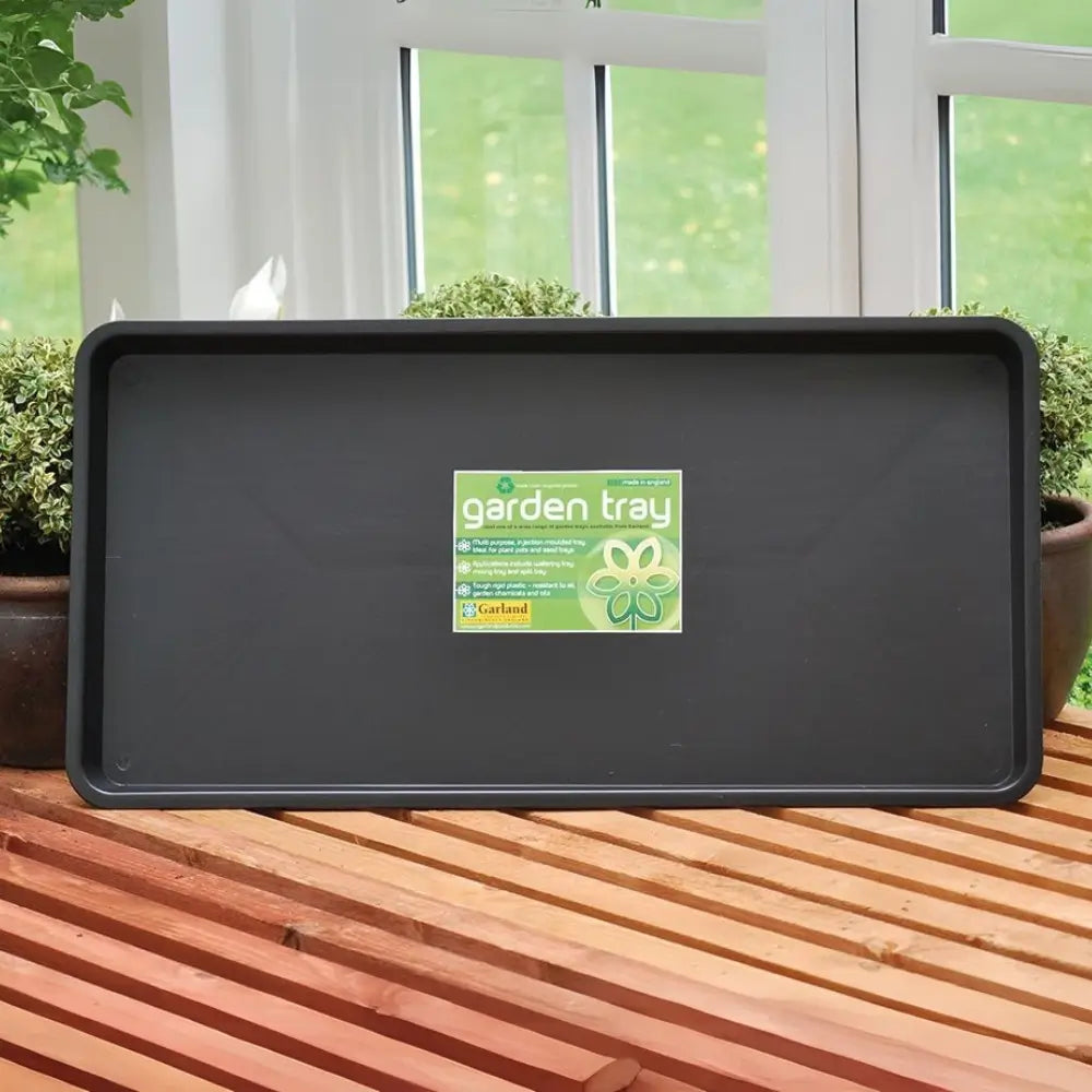 maxi black garden tray