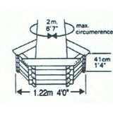 dimensions of the medium tree seat