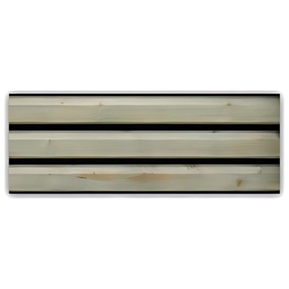 wooden slatted log to show the seat component