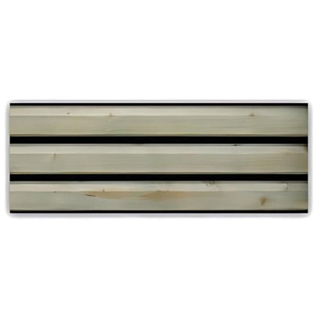 wooden slatted log to show the seat component