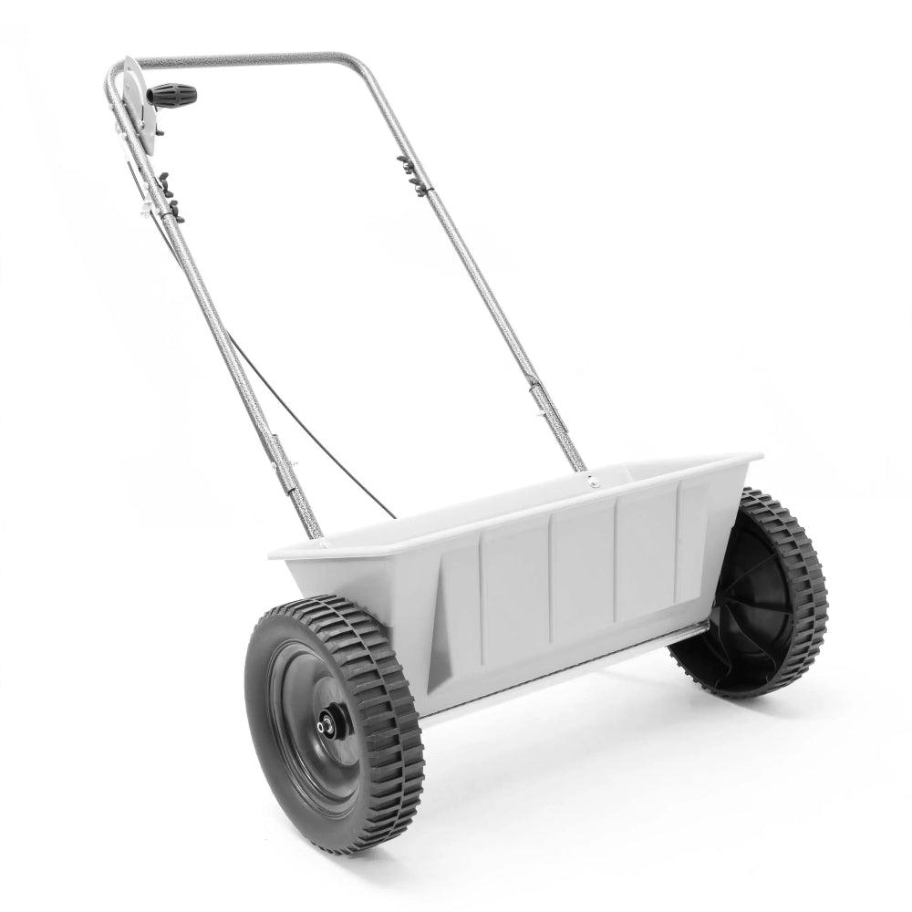 seed drop spreader for garden lawn