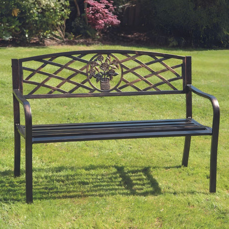 metal garden bench framework 