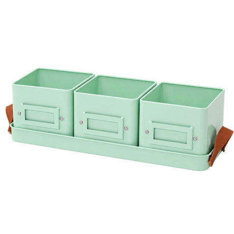 Herb or Chilli Pot sets for the Kitchen, Grey, Buttercream or Green
