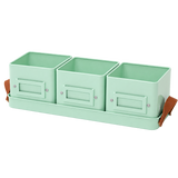 Herb or Chilli Pot sets for the Kitchen, Grey, Buttercream or Green