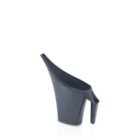 A sleek, modern, black watering can 