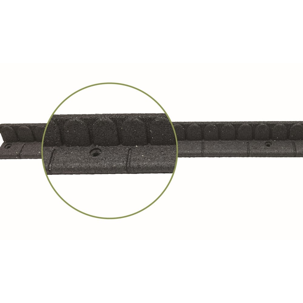 black rubber garden edging