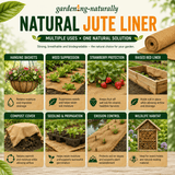 Natural Jute Hanging Basket Liner Fabric 0.75m Wide
