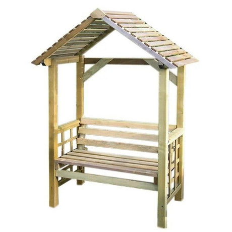 Garden Arbour Seat Athena with white background