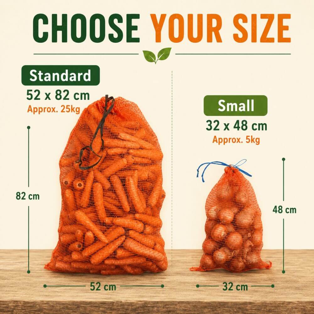 orange onion net sizes