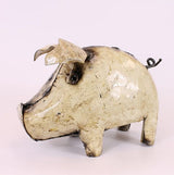 Metal Piglet Garden Ornament