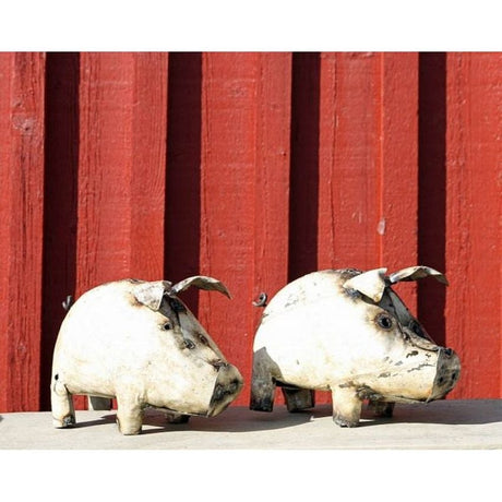 Metal Piglet Garden Ornament