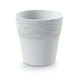white plant pot on white background
